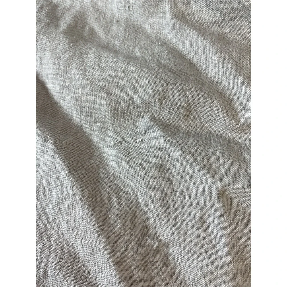 Pottery Barn 100% Linen Ruffle Pillow Cover Case‎ 26x26 Gray